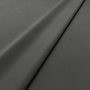 Fabric swatch of a grey velvet upholstery fabric