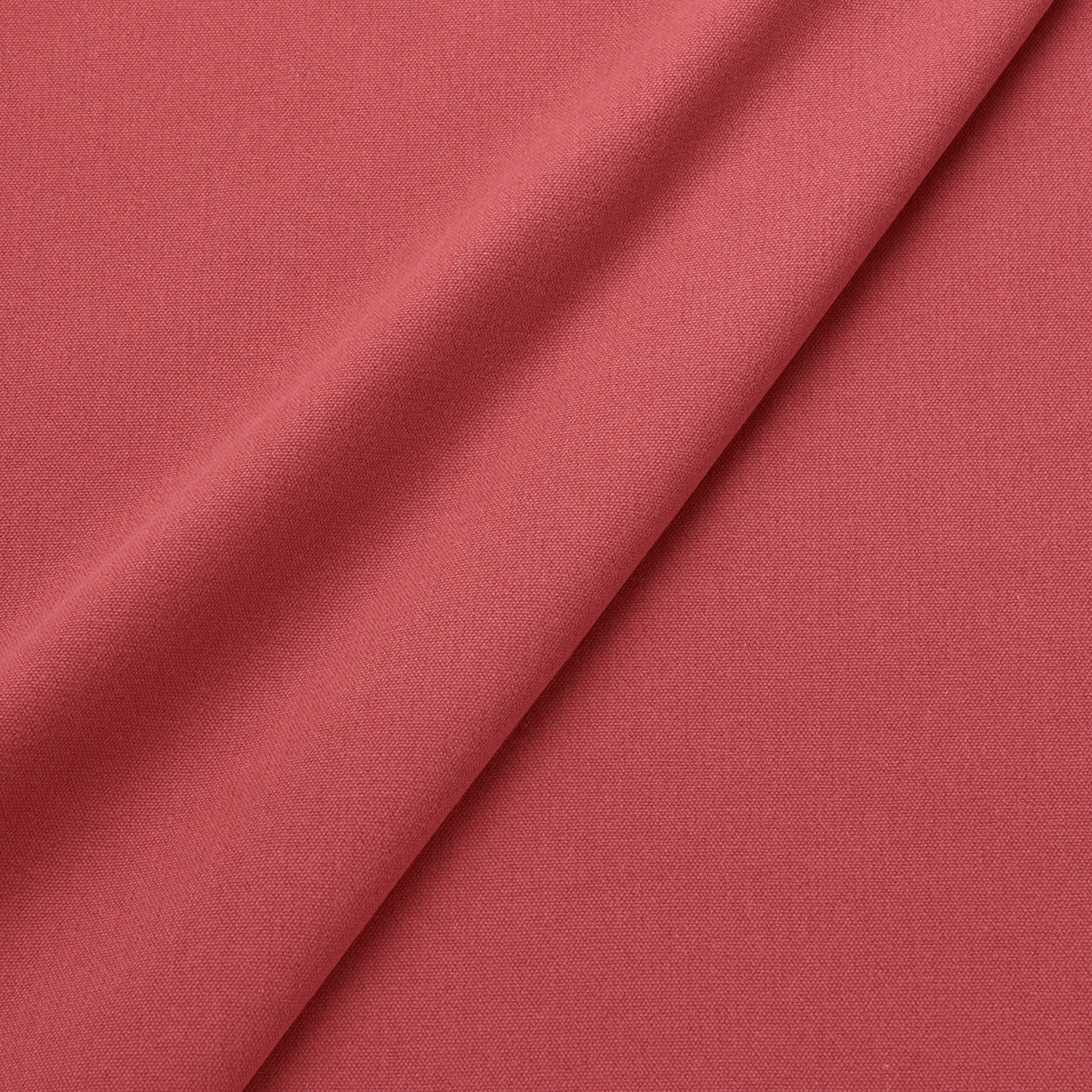 Fabric swatch of a eco-friendly plain red fabric for curtains and upholstery