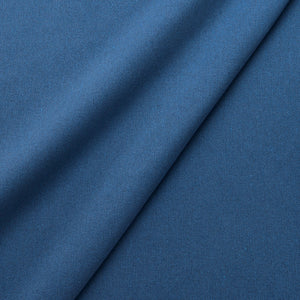 Fabric swatch of a eco-friendly plain cobalt blue fabric for curtains and upholstery