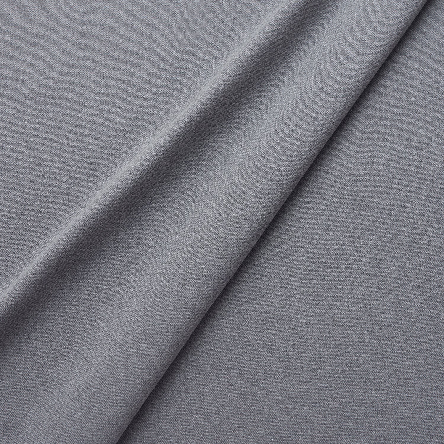 Fabric swatch of a eco-friendly plain grey fabric for curtains and upholstery