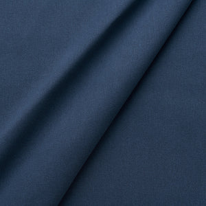 Fabric swatch of a eco-friendly plain blue fabric for curtains and upholstery