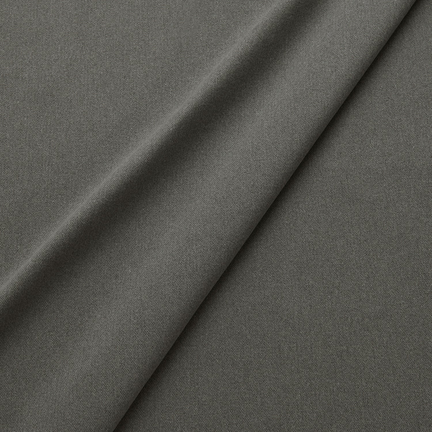 Fabric swatch of a eco-friendly plain grey fabric for curtains and upholstery
