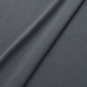 Fabric swatch of a eco-friendly plain dark grey fabric for curtains and upholstery