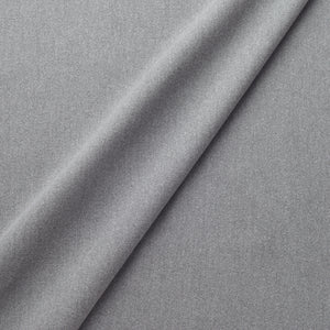 Fabric swatch of a eco-friendly plain grey fabric for curtains and upholstery