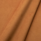 Fabric swatch of a plain stain resistant velvet upholstery fabric in a gold colour