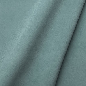 Fabric swatch of a plain stain resistant velvet upholstery fabric in a blue colour
