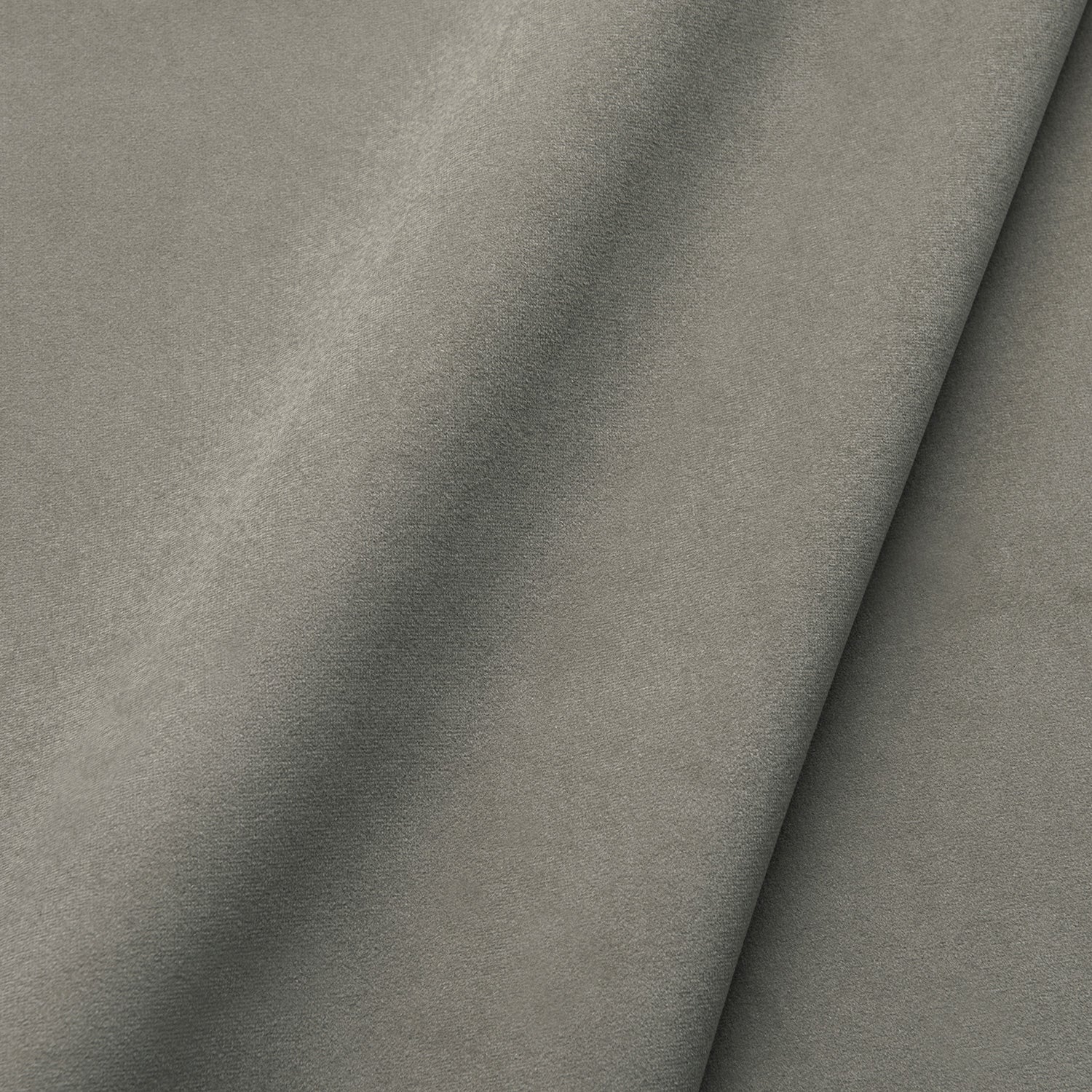 Fabric swatch of a plain stain resistant velvet upholstery fabric in a neutral colour