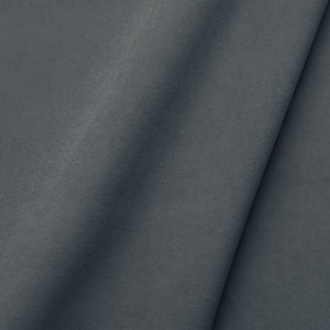 Fabric swatch of a plain stain resistant velvet upholstery fabric in a dark grey colour