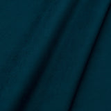 Fabric swatch of a plain stain resistant velvet upholstery fabric in a dark blue colour