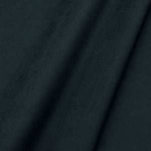 Fabric swatch of a plain stain resistant velvet upholstery fabric in a black colour