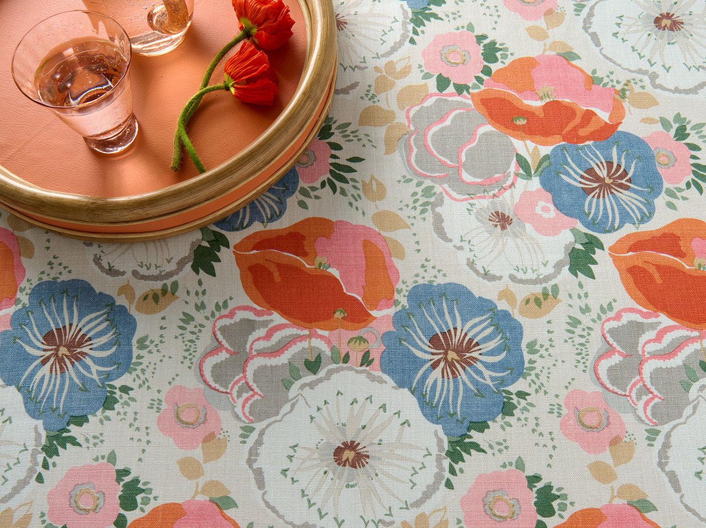 Decorating with Orange: Warm, Joyful Fabrics for Interiors