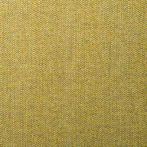 Sample of a classic herringbone woven fabric in yellow.