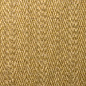 Sample of a classic herringbone woven fabric in yellow.