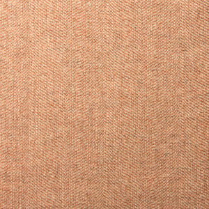 Sample of a classic herringbone woven fabric in orange.