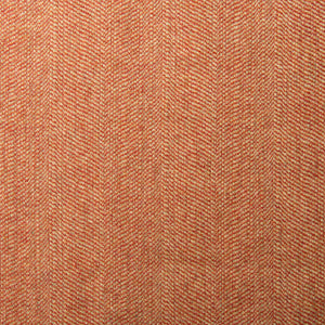 Sample of a classic herringbone woven fabric in red.