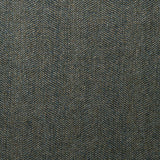 Sample of a classic herringbone woven fabric in blue.