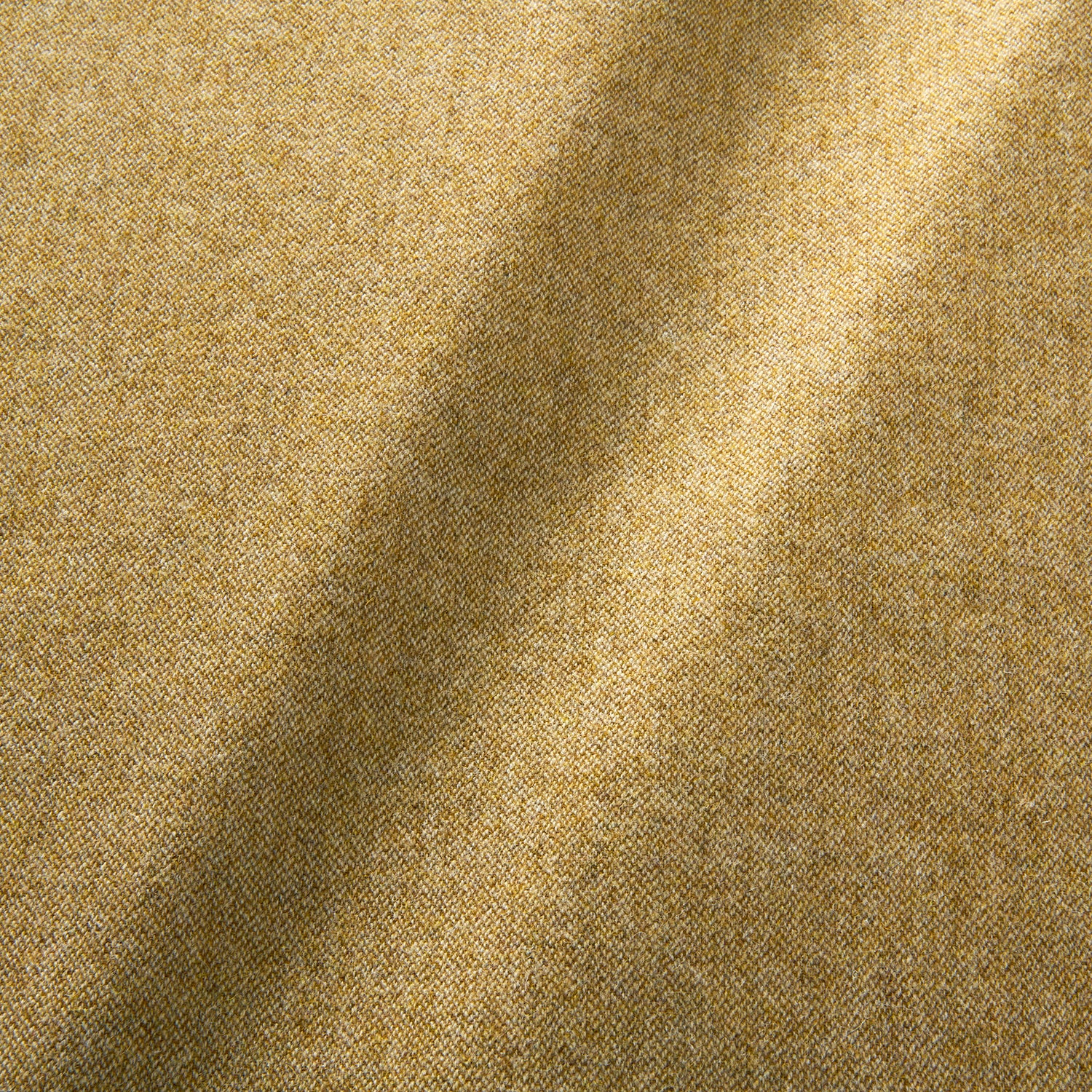 Sample of a pure wool woven fabric in yellow.