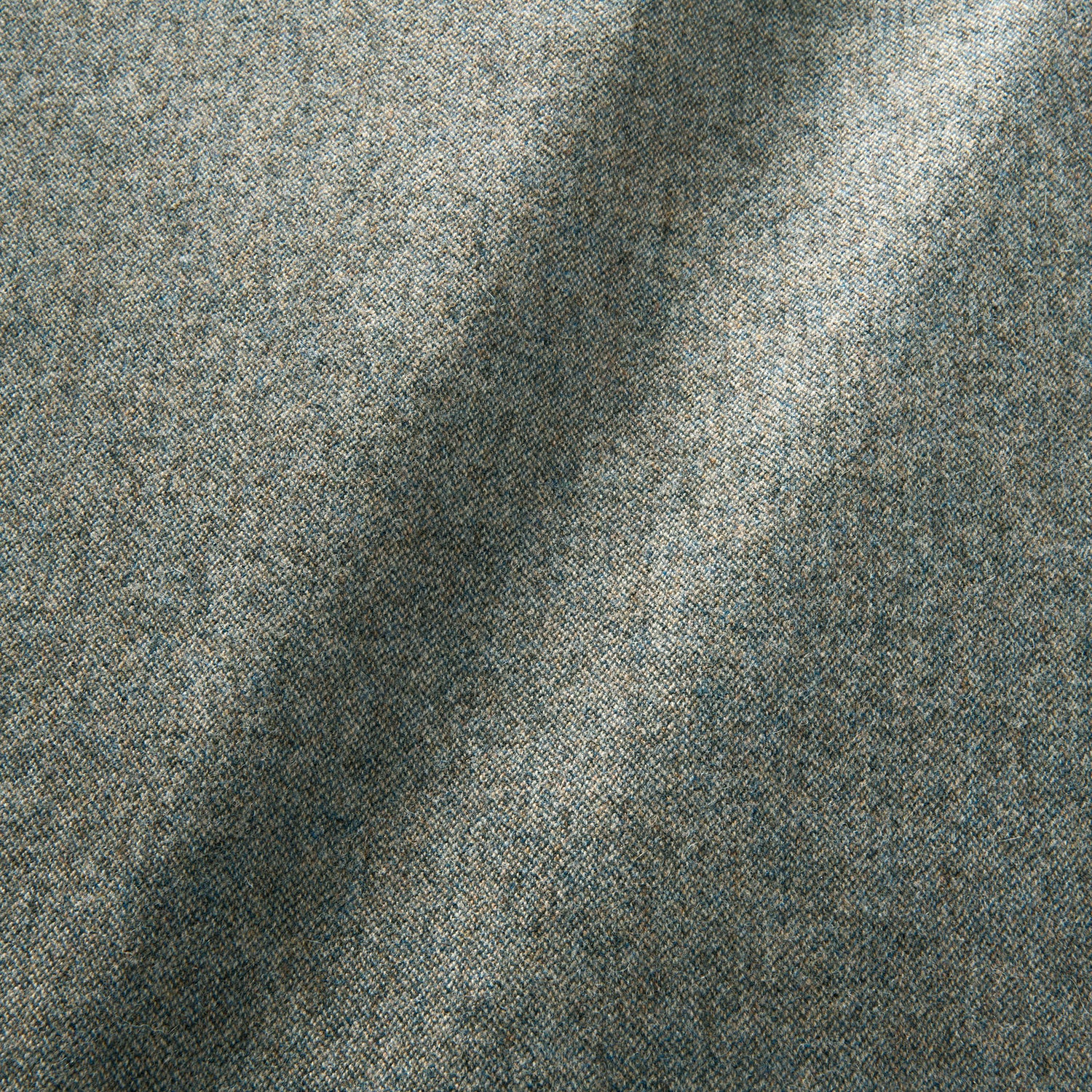 Sample of a pure wool woven fabric in blue.