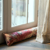 Washable velvet draught excluder - distressed-style velvet