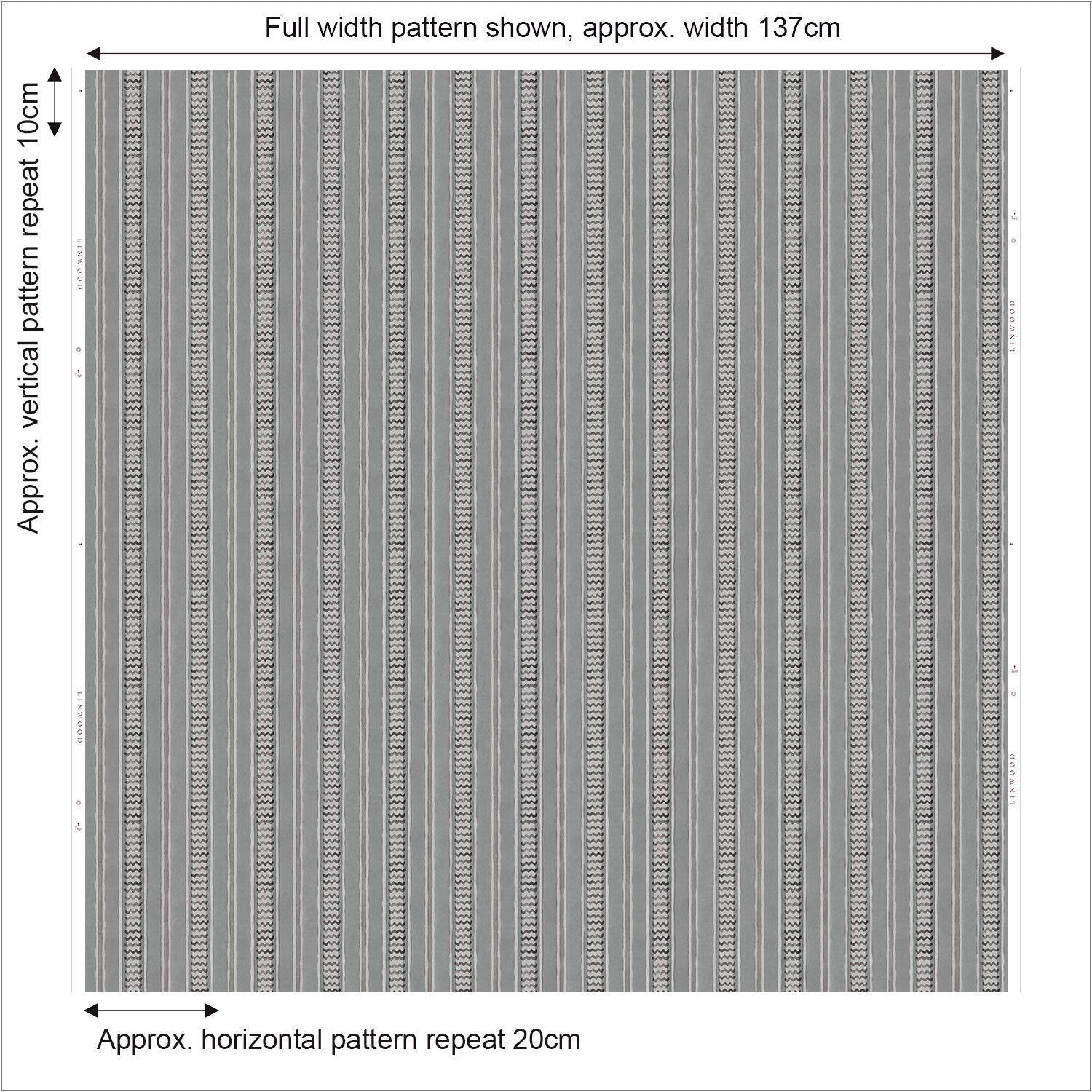 High Wire – Marshmallow | Printed Linen Fabric | Linwood