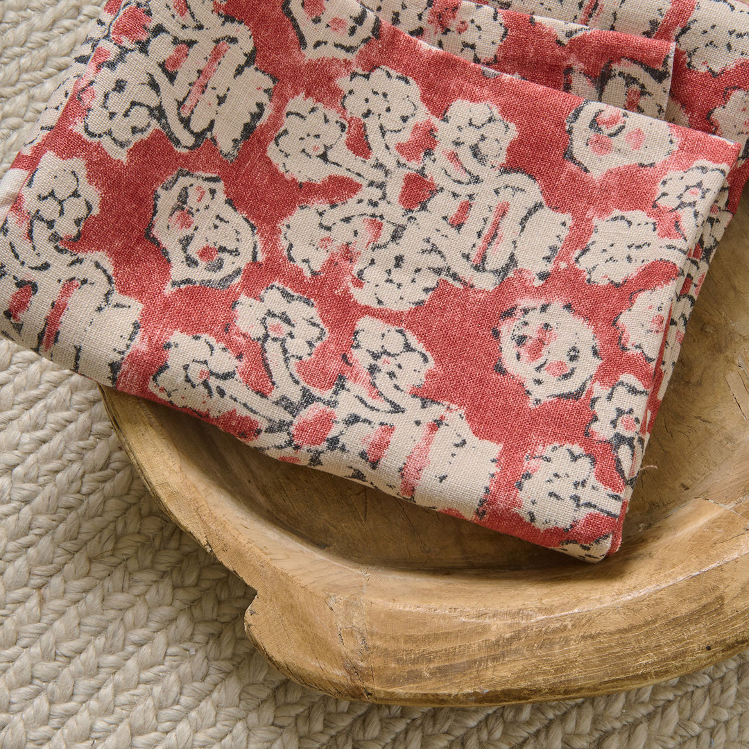 Linwood Raspberry Fabric Shirin – Raspberry Jam | Linen Fabric | Linen Curtains | Linwood