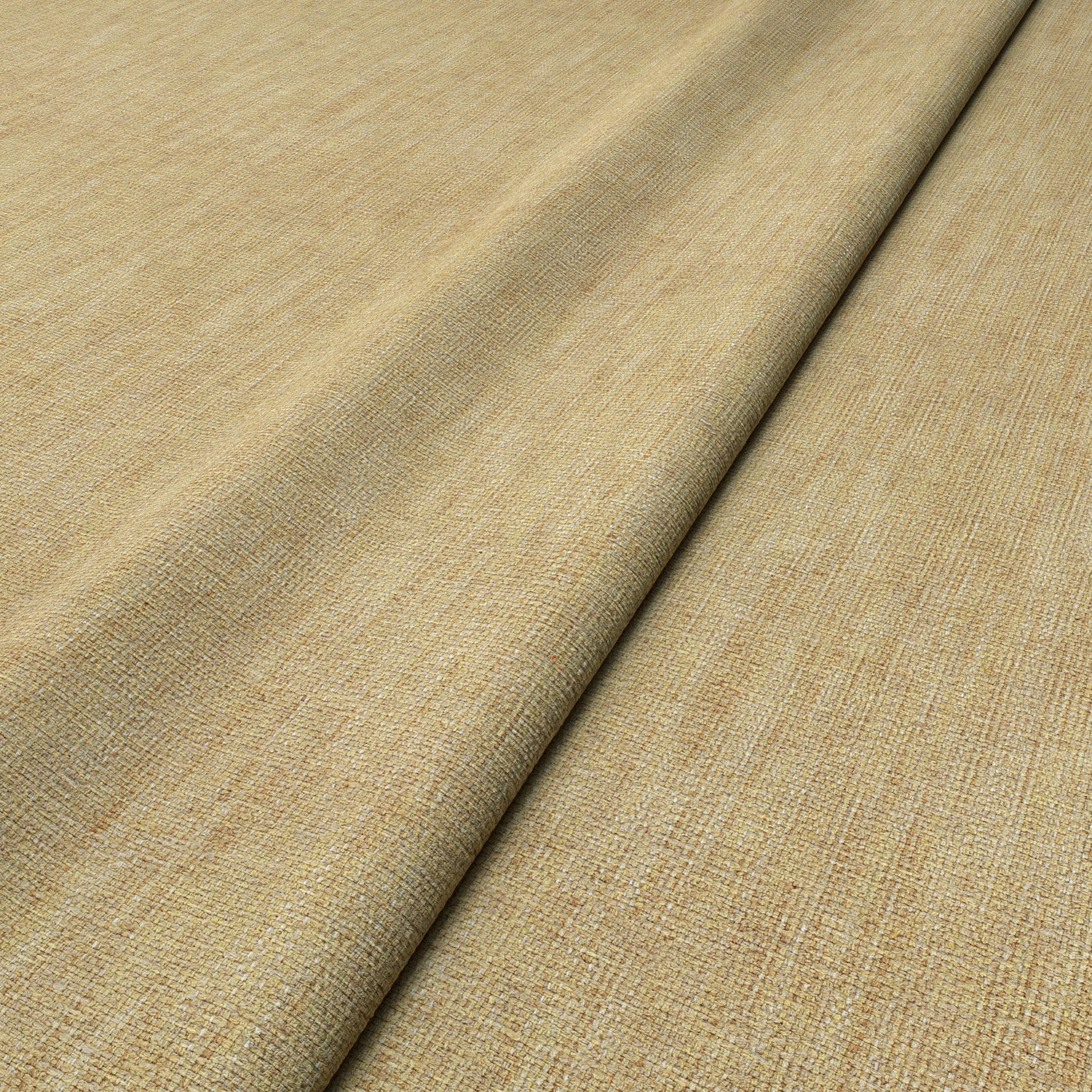 Close-up of Linwood’s Loxley Cornsilk fabric – textured Italian weave in soft yellow for upholstery.