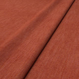 Close-up of Linwood’s Loxley Ember fabric – textured Italian weave in warm red for upholstery.