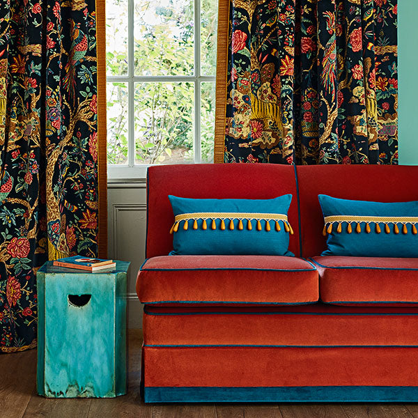 Linwood Upholstery Fabric | Velvet Velvet Tango |