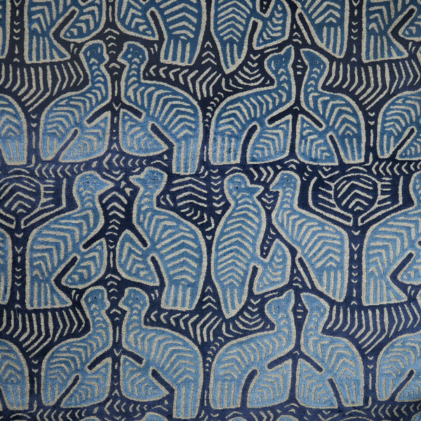 Pisqu – Indigo | Jacquard Velvet Fabric | Linwood Pisqu – Indigo | Jacquard Velvet Fabric | Linwood