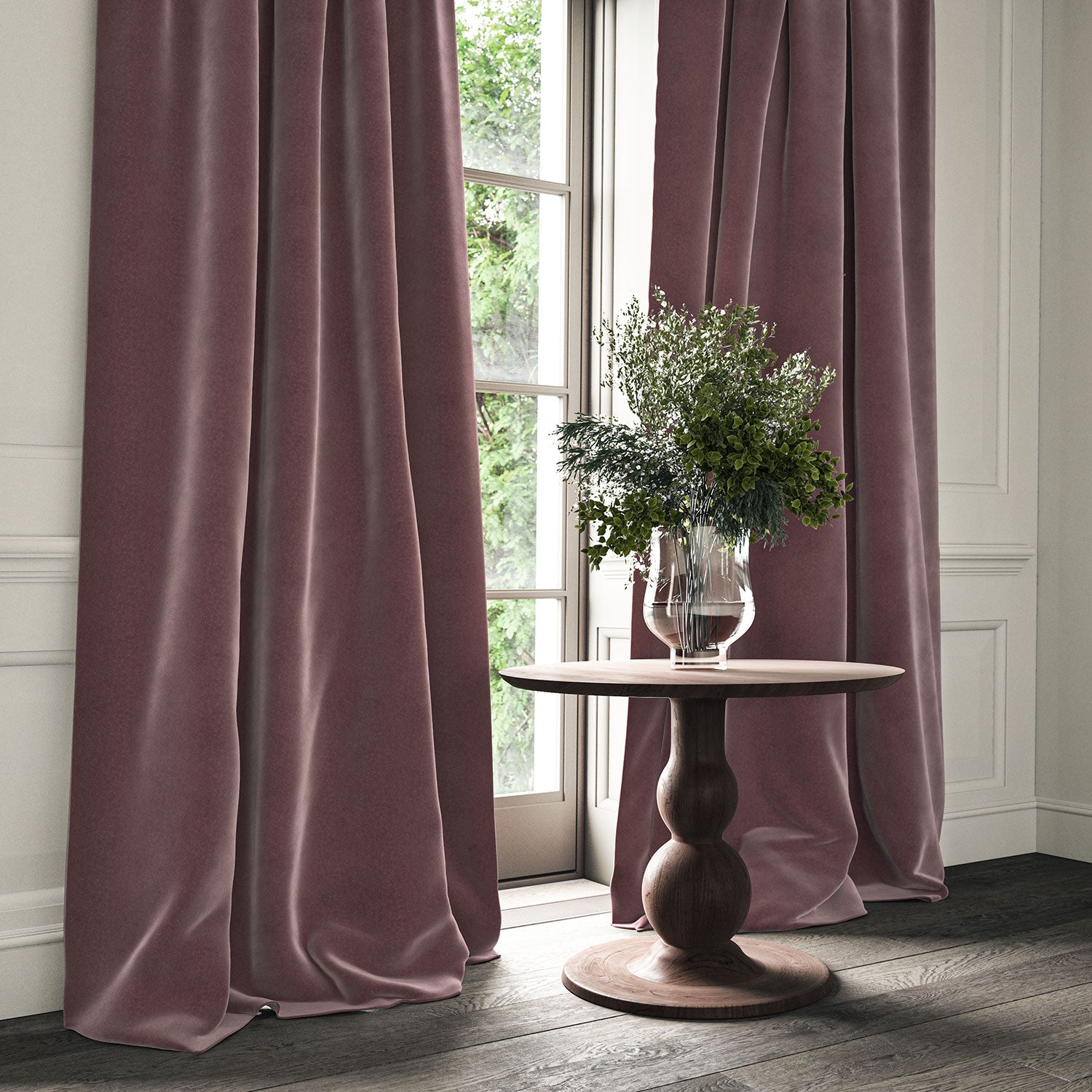 Linwood Omega IV Velvet – Haze | Upholstery & Curtains