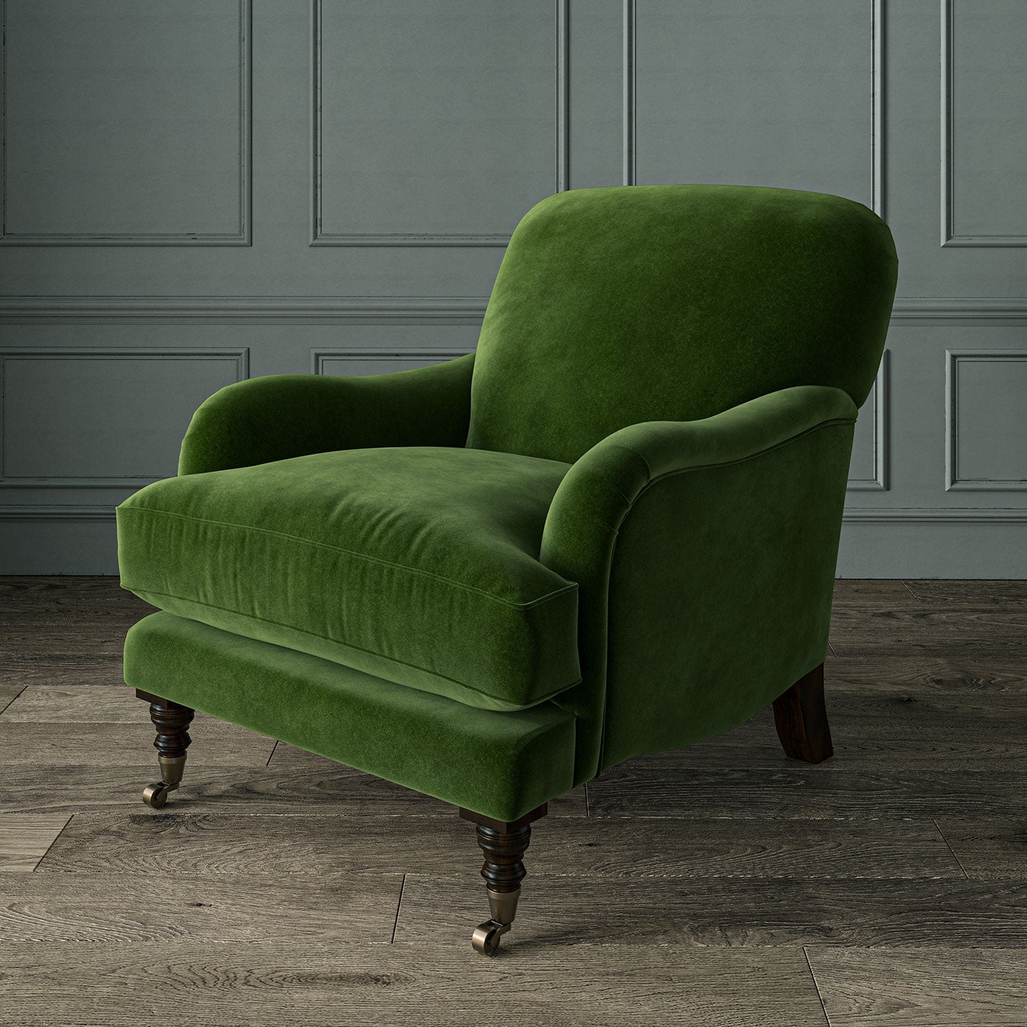 Linwood Omega IV Velvet – Shamrock | Upholstery & Curtains