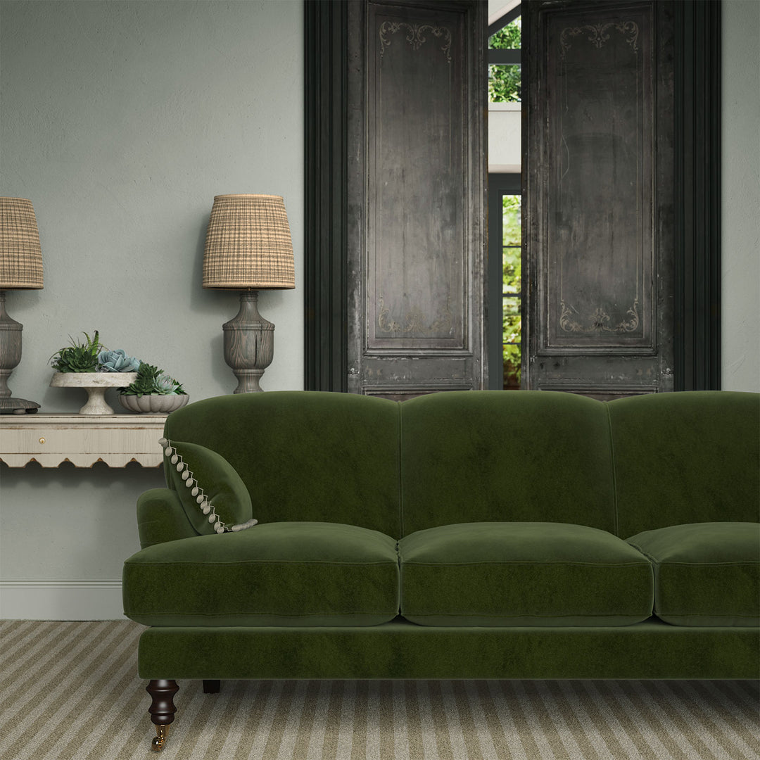 Linwood Omega IV Velvet – Laurel | Upholstery & Curtains
