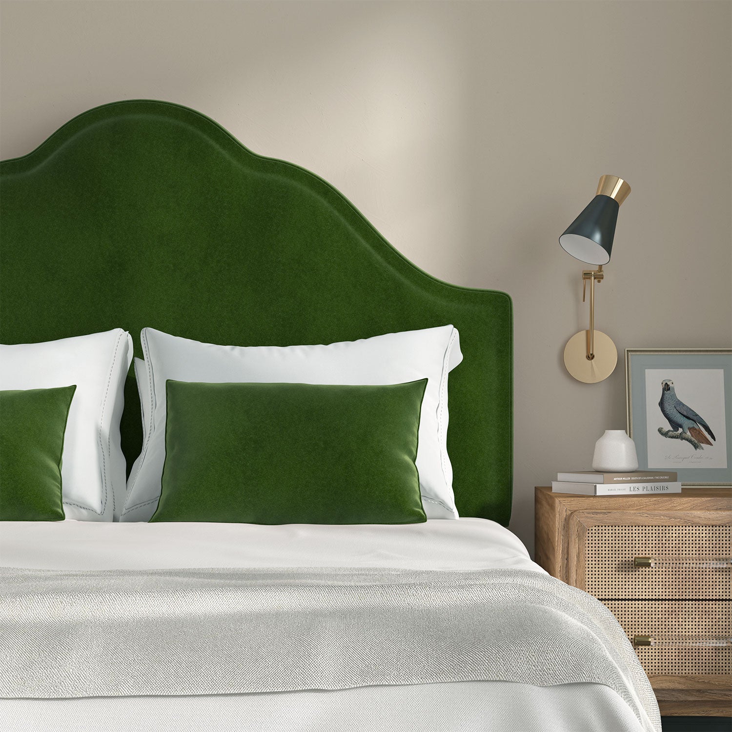 Linwood Omega IV Velvet – Shamrock | Upholstery & Curtains