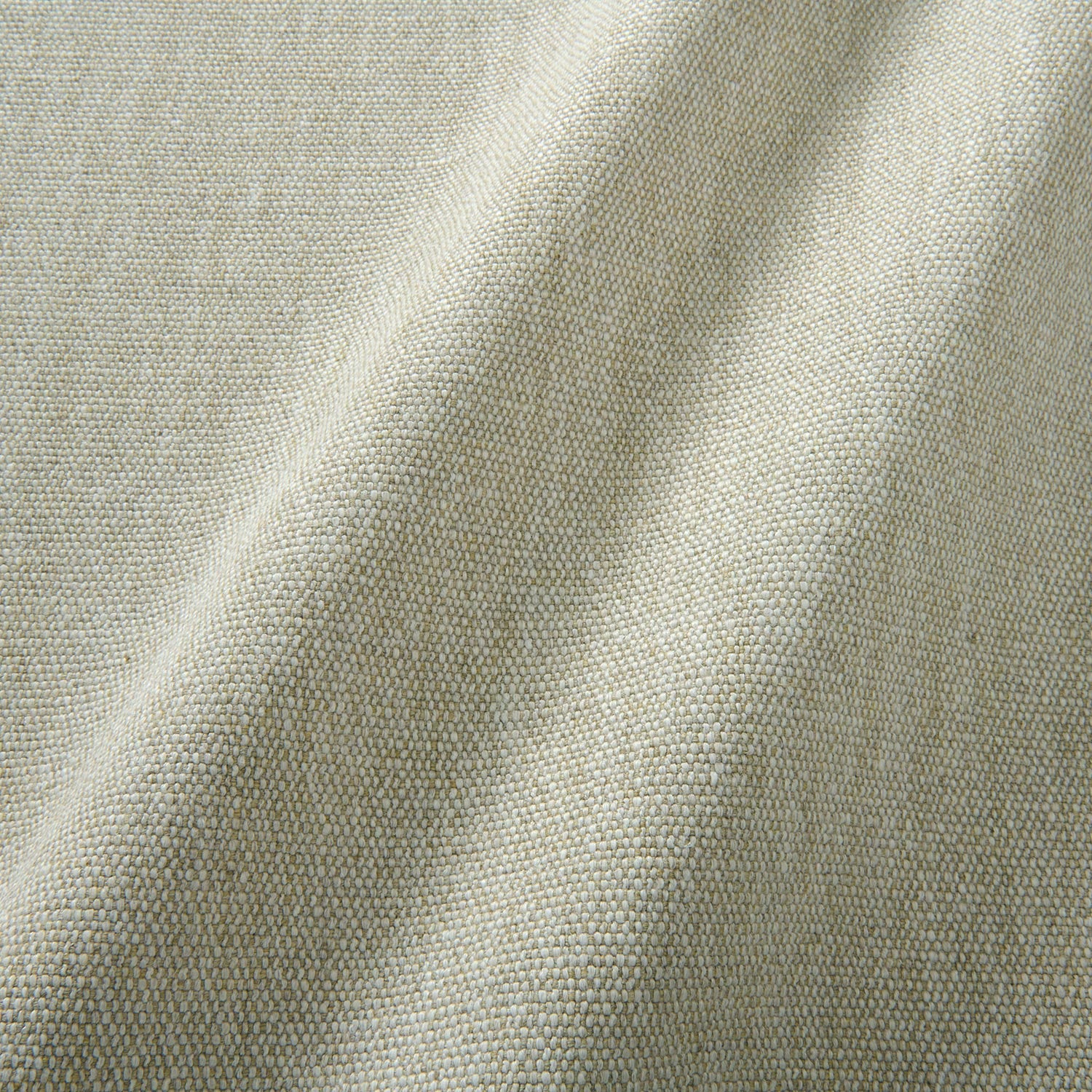 Sample of a plain luxurious woven fabric in cream.