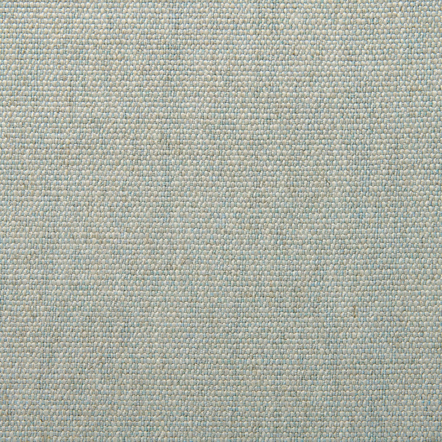 Sample of a plain luxurious woven fabric in blue and cream.