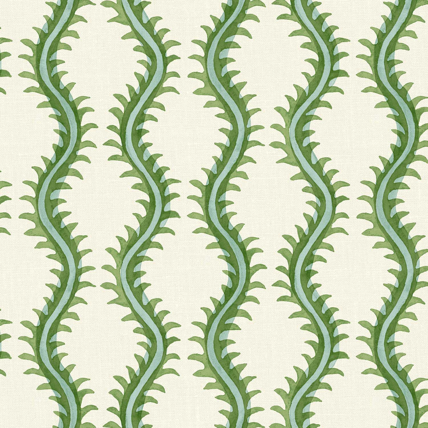 Helter Skelter – Mekong, Printed Linen Fabric