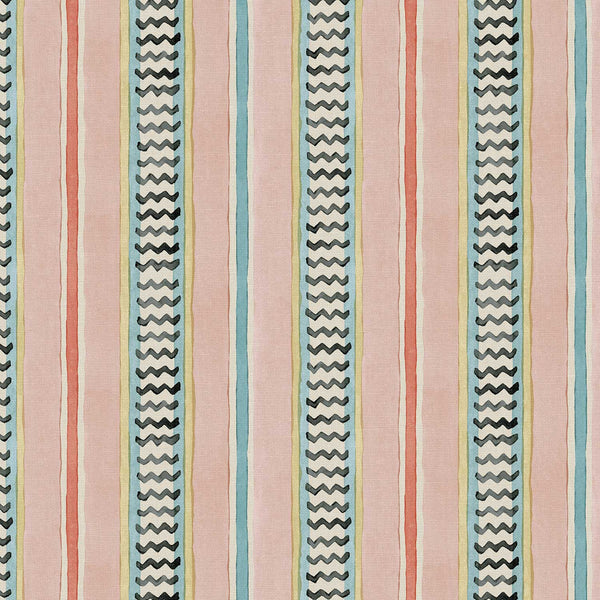 High Wire – Marshmallow | Printed Linen Fabric | Linwood