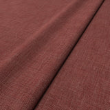 Sample of a chenille woven fabric in red.