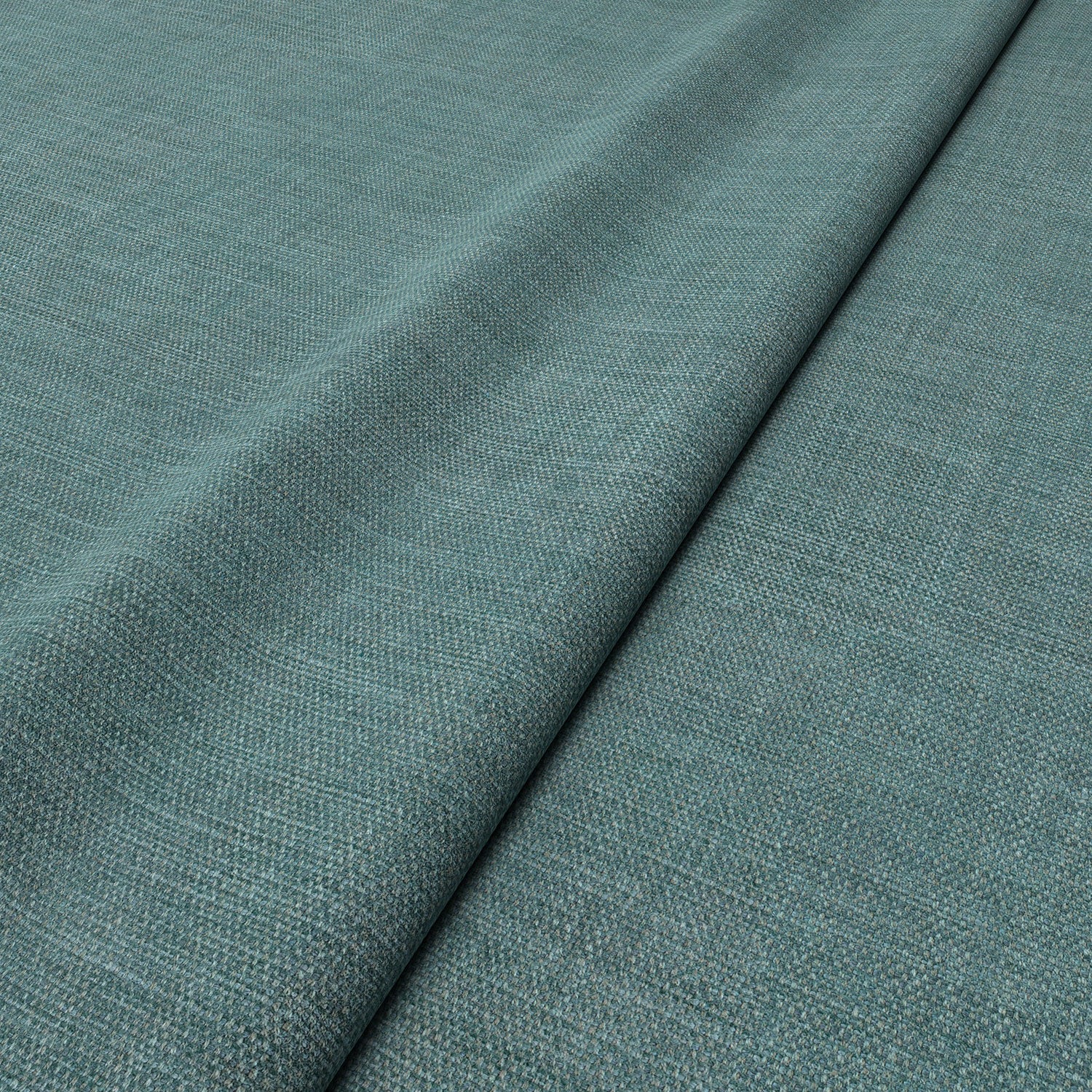 Sample of a chenille woven fabric in blue.