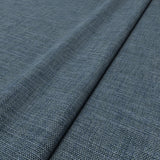 Sample of a chenille woven fabric in blue.