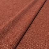 Sample of a chenille woven fabric in red.