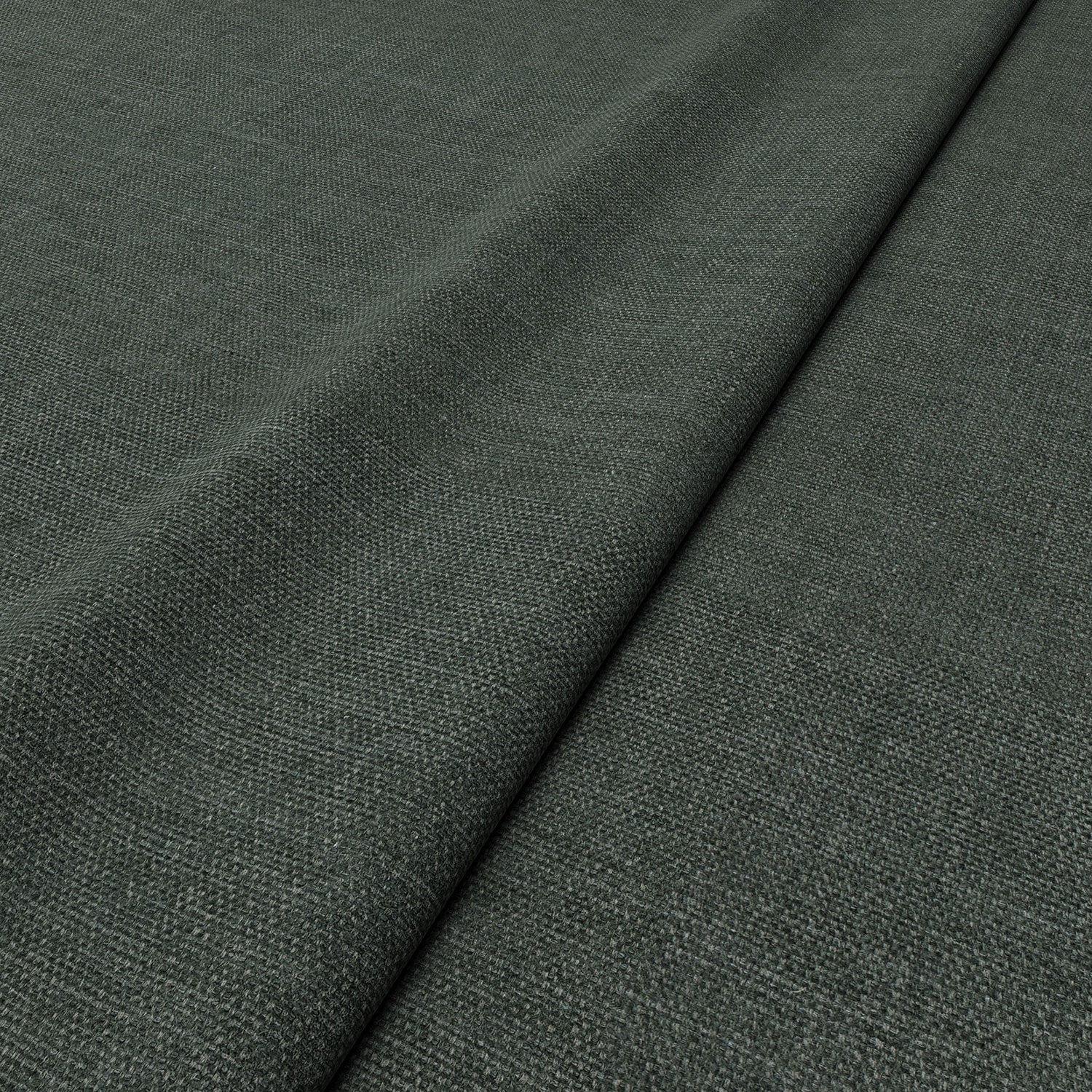 Sample of a chenille woven fabric in black.