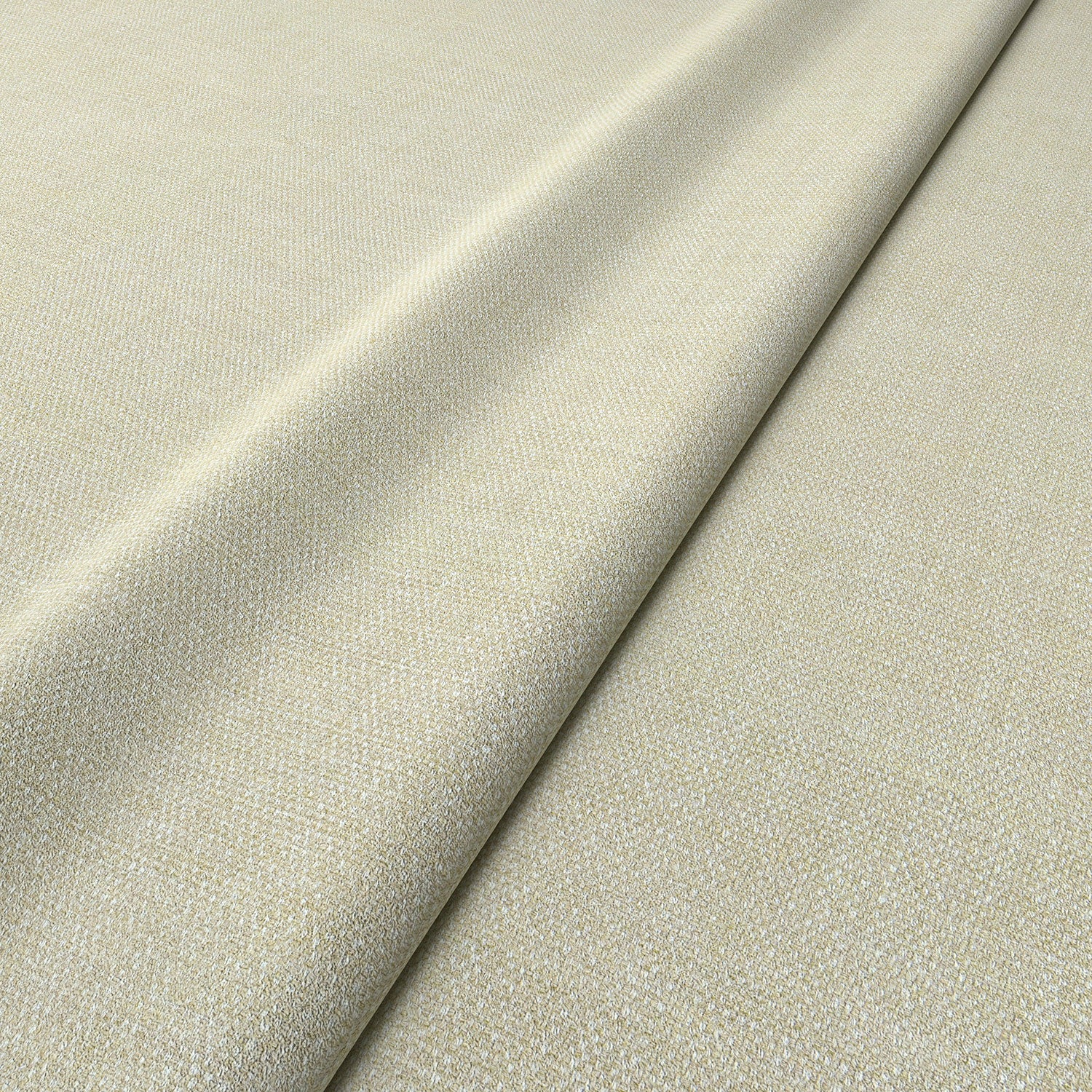 Sample of a chenille woven fabric in cream.