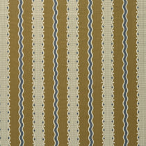 Embroidery fabric with wavy lines and small dots on a brown background.