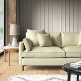 Woven cream coloured fabric on a sofa