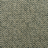A woven fabric sample in grey and off-white featuring a herringbone pattern.
