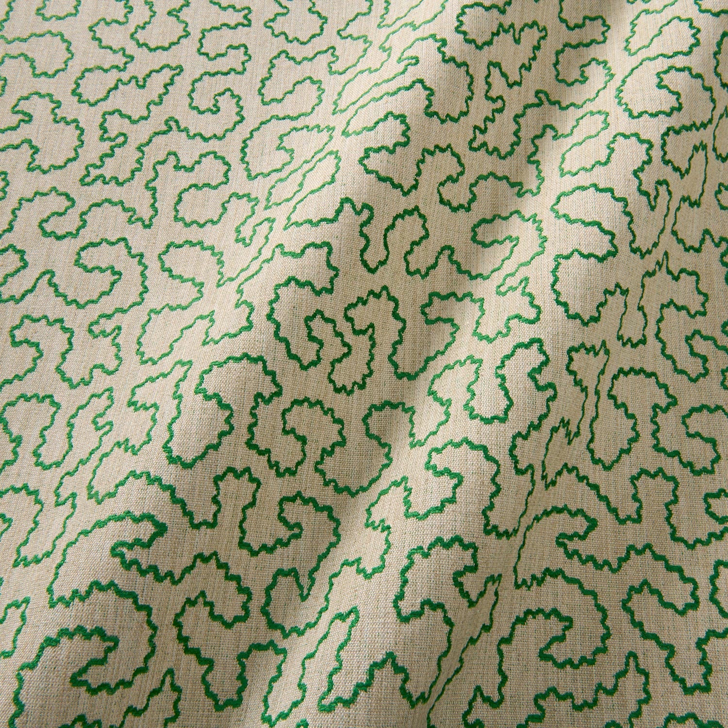 Wiggle – Emerald | Woven Fabric | Linwood