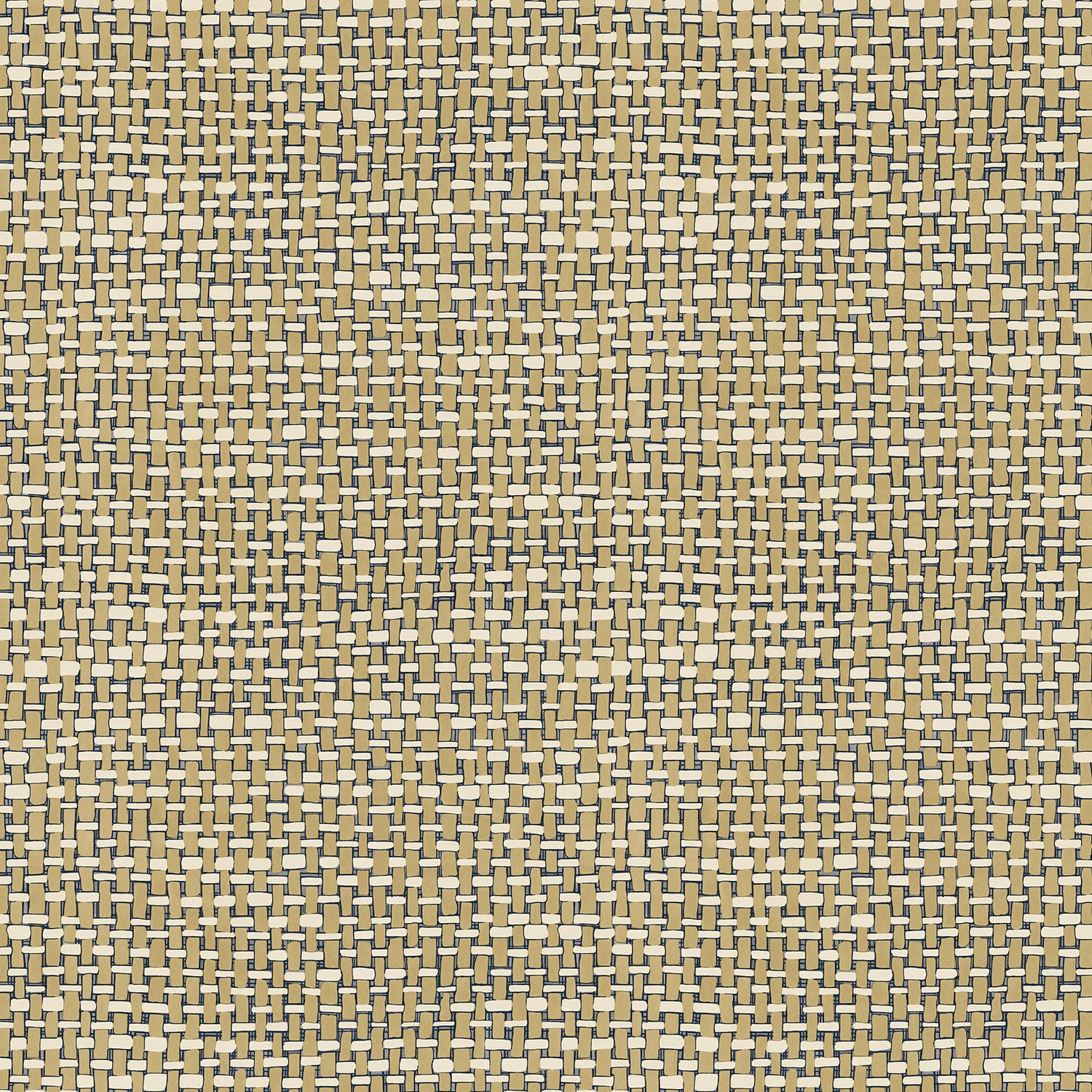 Sample of a neutral wallpaper with faux basketweave pattern