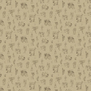 Designer wallpaper featuring classic cricket at play.