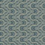 Sample of a blue geometric wallpaper.